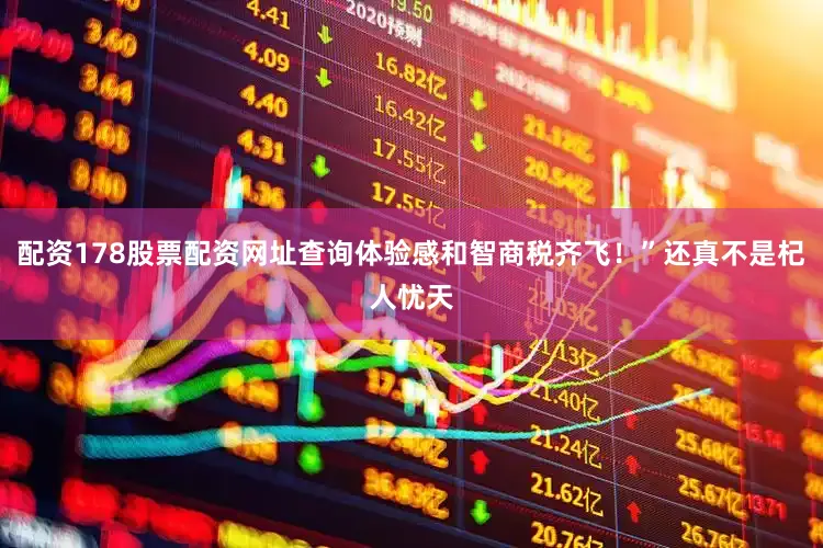 配资178股票配资网址查询体验感和智商税齐飞！”还真不是杞人忧天